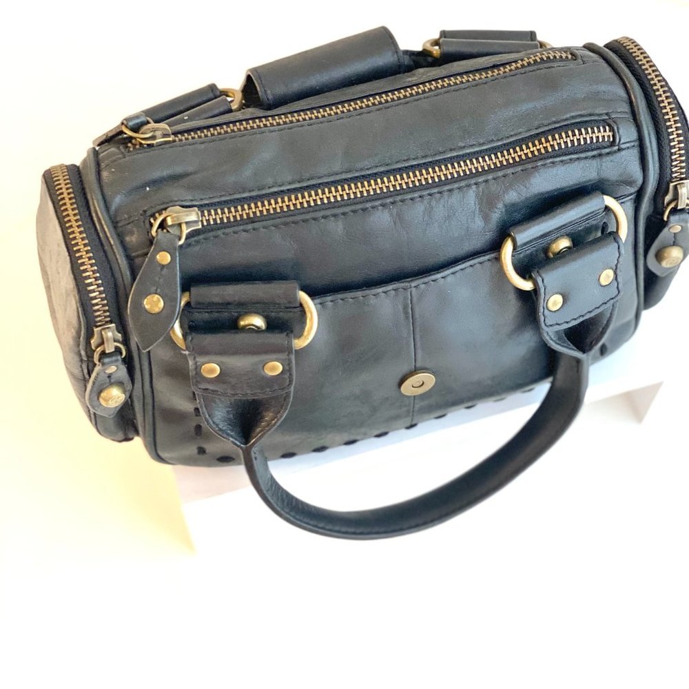 Francesco Biasia Leather Top Handle Small Satchel - Picture 3 of 13